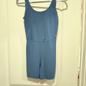 Blue Sleeveless Bodysuit